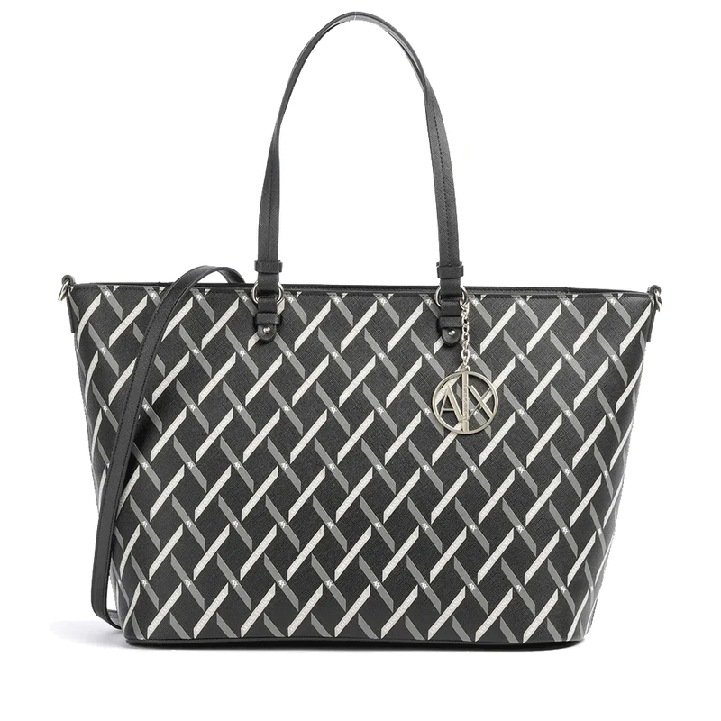 Borsa Donna Shopper a Spalla ARMANI EXCHANGE colore Nero - Nero