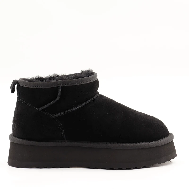 Stivaletti Imbottiti Platform S by MASSIMO SANTINI linea Springer 08 in Velour Nero