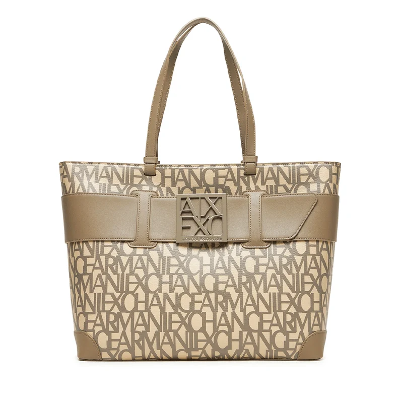Borsa Donna Shopper a Spalla ARMANI EXCHANGE Colore Sand - Brown Bass