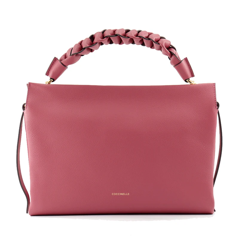 Borsa Donna a Mano COCCINELLE in Pelle linea Boheme Medium colore Rosewood - Brandy