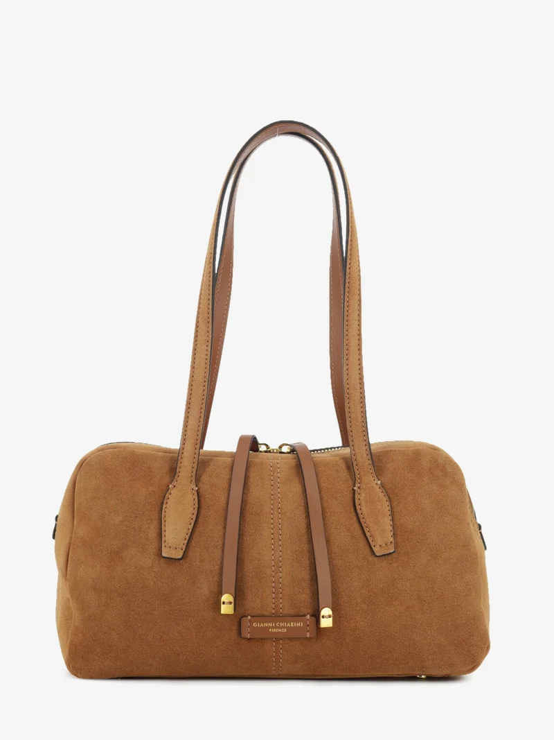 Borsa in suede Aryna caramel