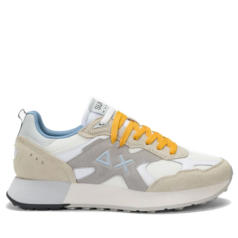 Scarpe Uomo Sun68 Sneakers Jaki Outdoor Colore Bianco Panna - Z45116