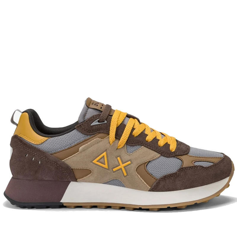 Scarpe Uomo Sun68 Sneakers Jaki Outdoor Colore Marrone - Z45116
