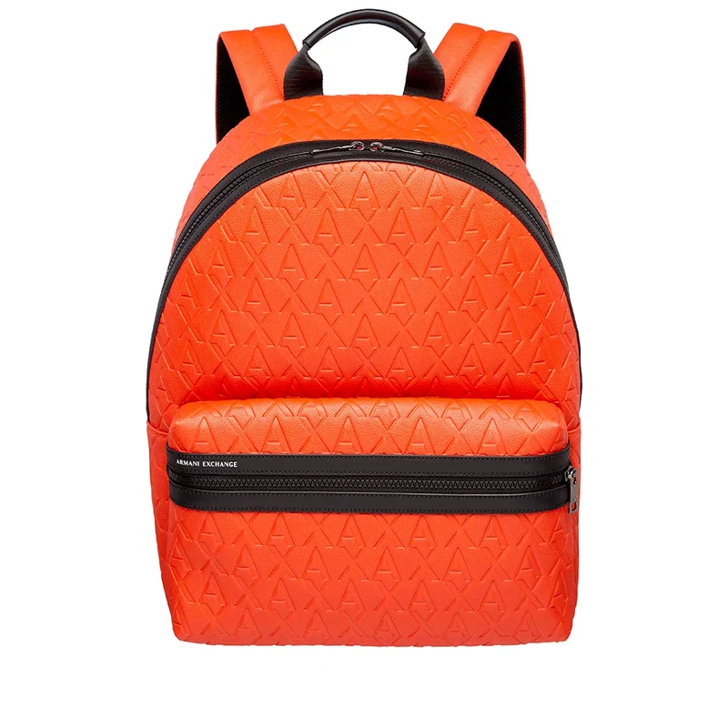 Zaino Uomo Armani Exchange Colore Pureed Pumpkin con Logo Impresso