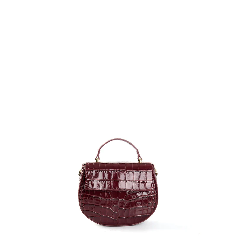 BURGUNDY MINI CLEO BAG