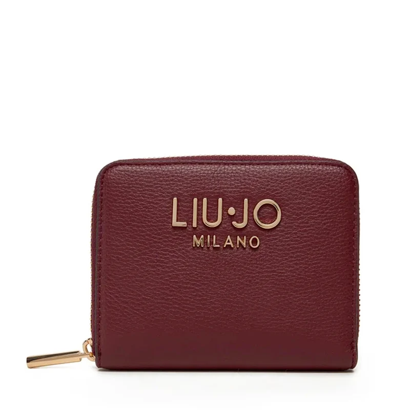 Portafoglio Donna Piccolo Zip Around LIU JO Better effetto Bottalato Red Wine