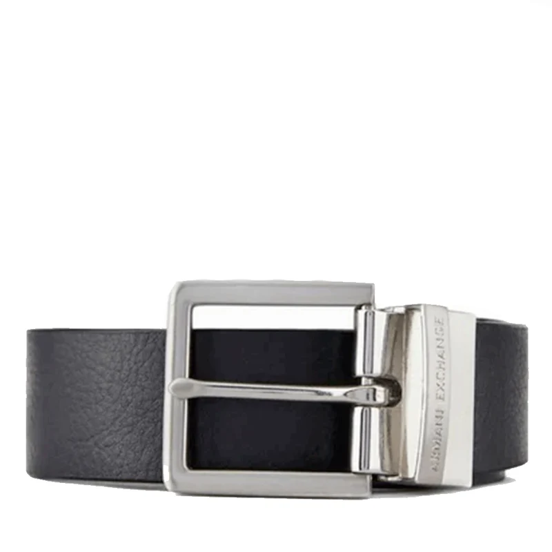 Cintura Uomo Reversibile in Pelle ARMANI EXCHANGE Colore Black - Navy