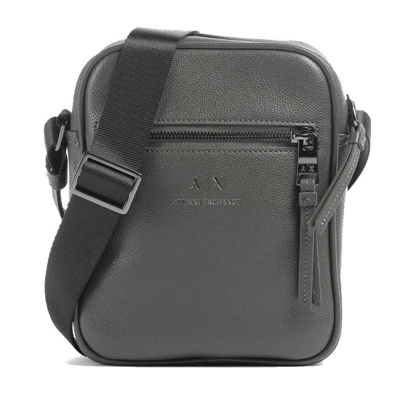 Borsello Uomo Armani Exchange Colore Sage Chiuso Con Zip
