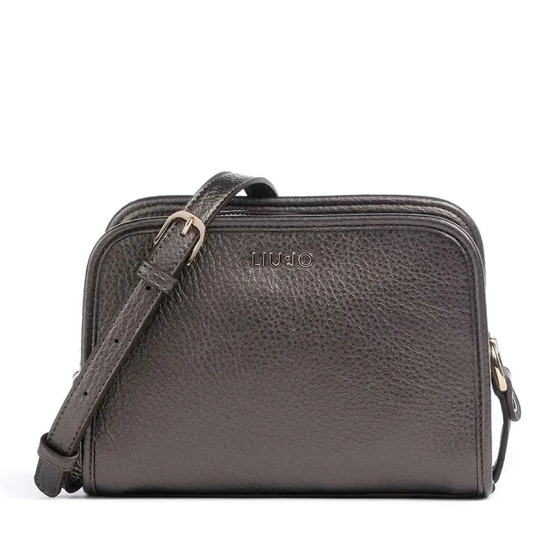 Borsa Donna a Tracolla LIU JO Better effetto Bottalato Moro Light