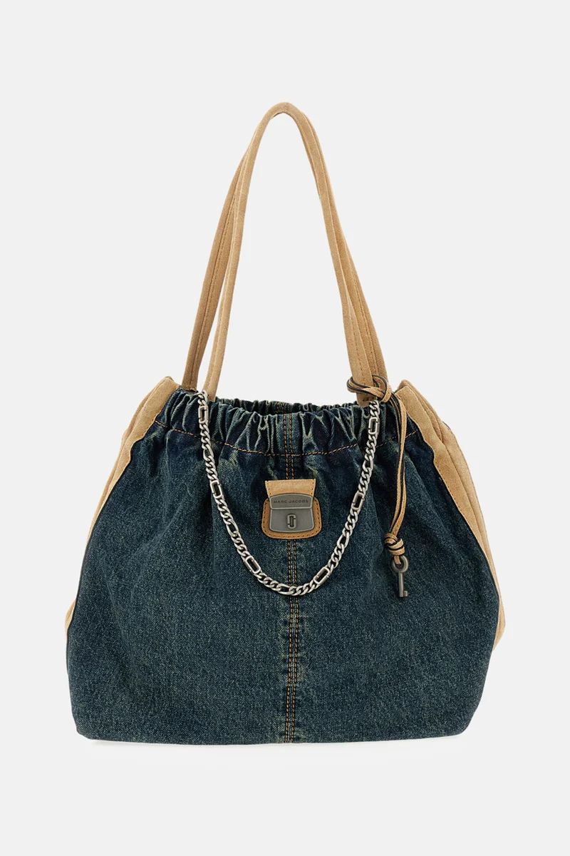 THE DENIM SUEDE CRISTINA TOTE