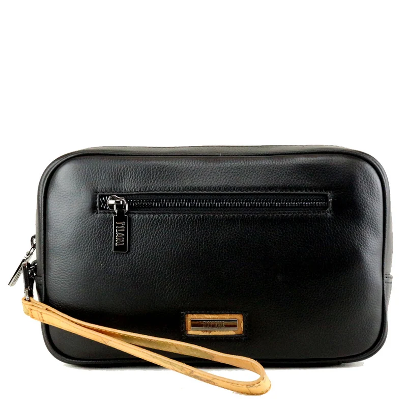 Pochette Uomo 1A Classe Alviero Martini linea Trip Leather in Pelle Nera PN78