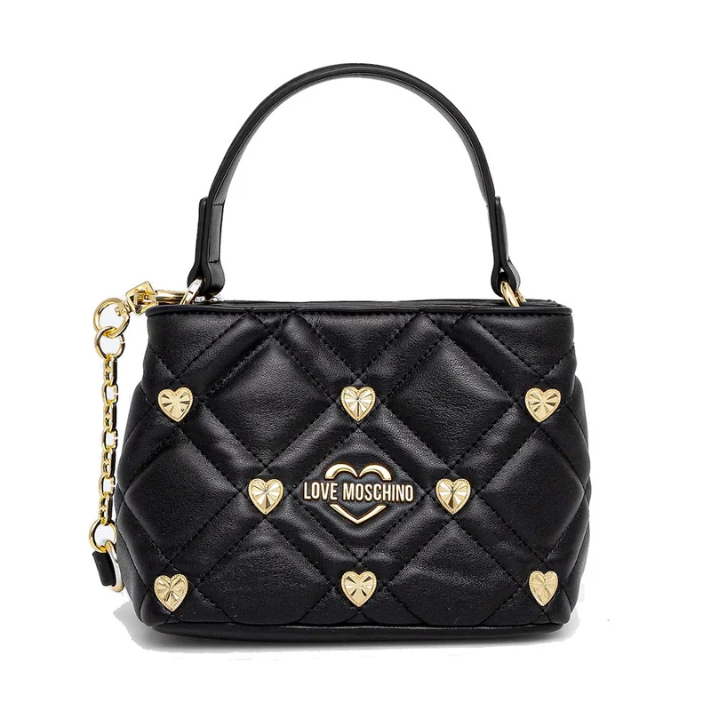 Borsa Donna a Mano LOVE MOSCHINO linea Heart Studs Nera
