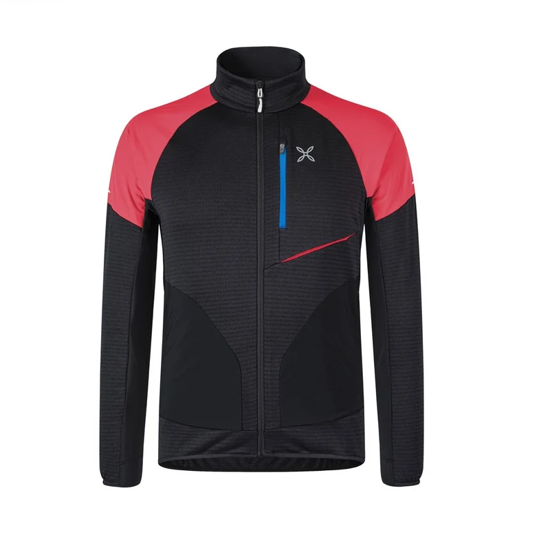 Thermal Grid 2 Secondo Strato Uomo Nero Power Red