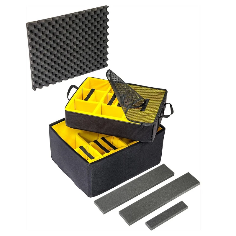 Peli 1637 Padded Divider Set - Yellow Gear Organizer