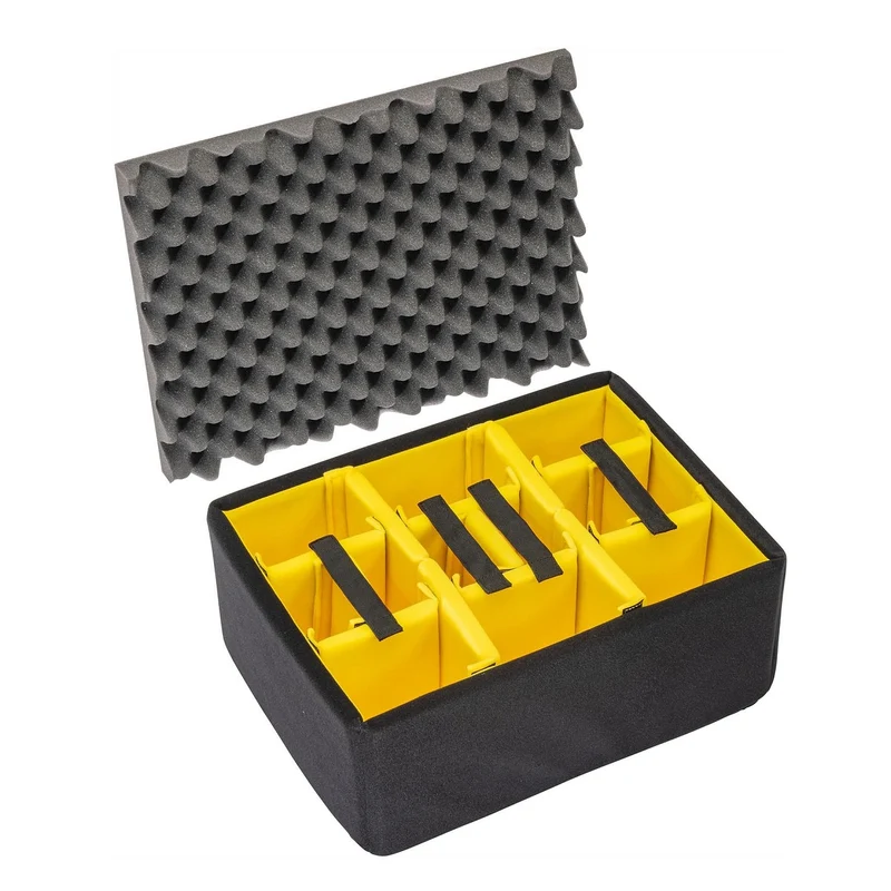 Peli 1557 Padded Divider Set - Yellow Gear Organizer