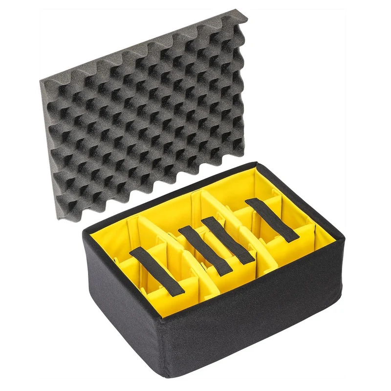 Peli 1507 Padded Divider Set - Yellow Gear Organizer