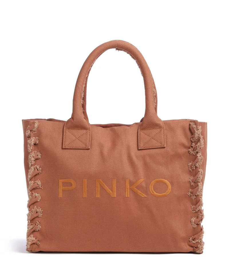Pinko Beach Borsa a mano beige/scoiattolo