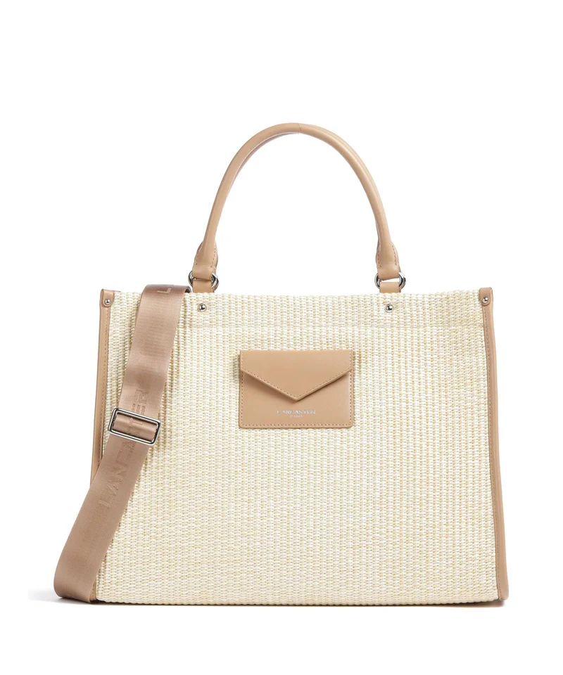 Lancaster Actual Osier Mini Borsa a mano beige