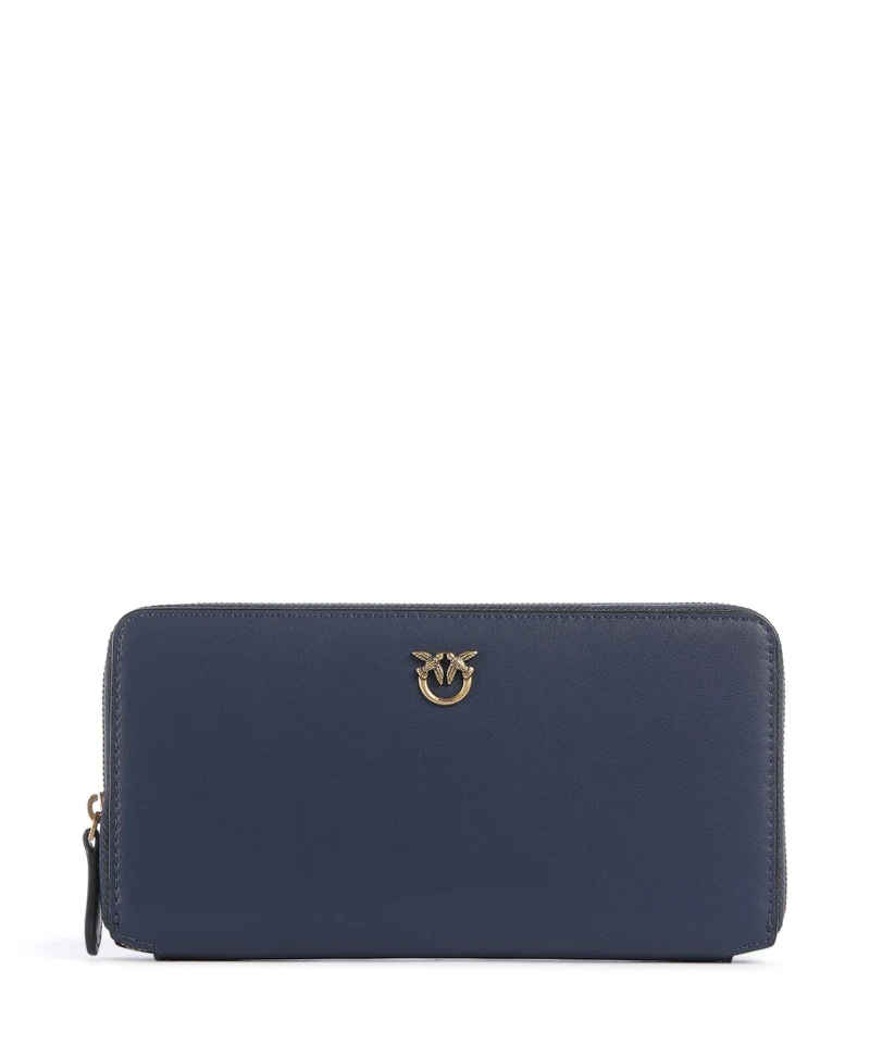 Pinko Ryder Portafoglio blu indaco ombroso/antique gold
