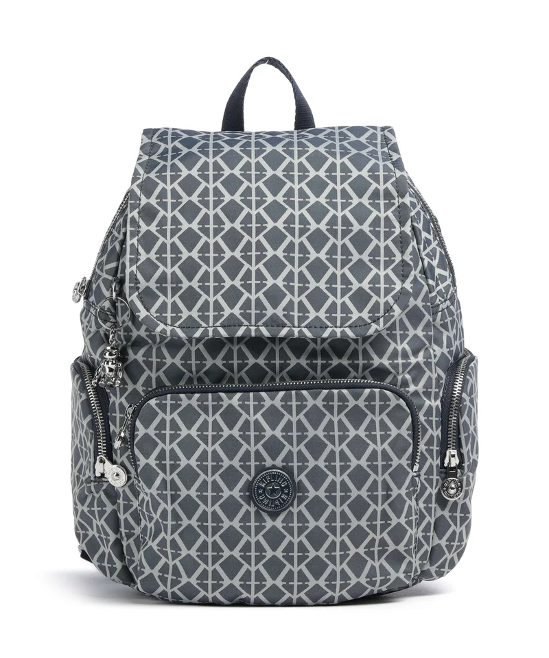 Kipling Elevated City Zip S Zaino navy sign