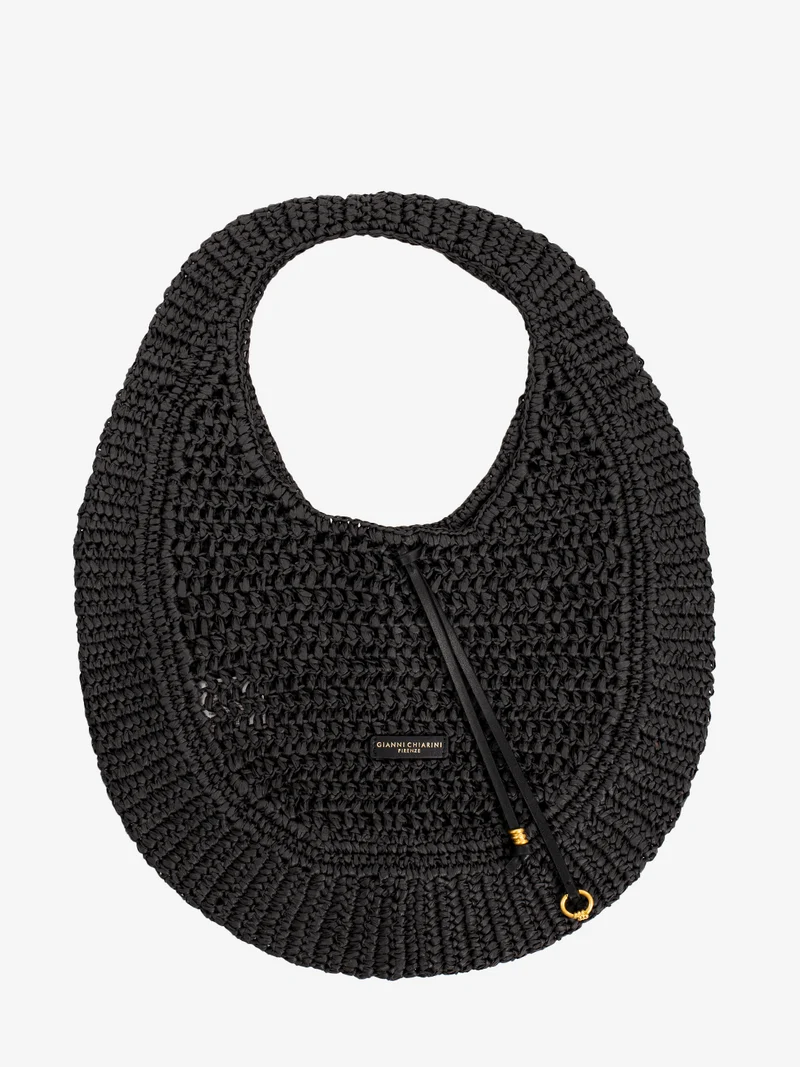 Borsa crochet Nefeli nero