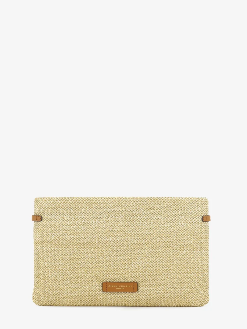 Clutch in paglia Hermy naturale