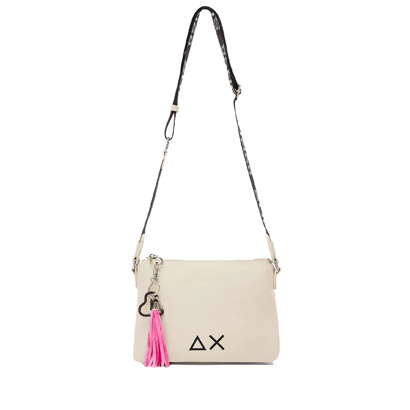 Borsa Donna a Tracolla SUN68 in Tessuto Ostrica - Z45263