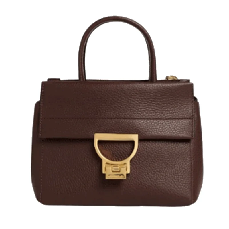 Borsa Donna a Mano COCCINELLE in Pelle linea Arlettis Colore Brunette Misura Piccola