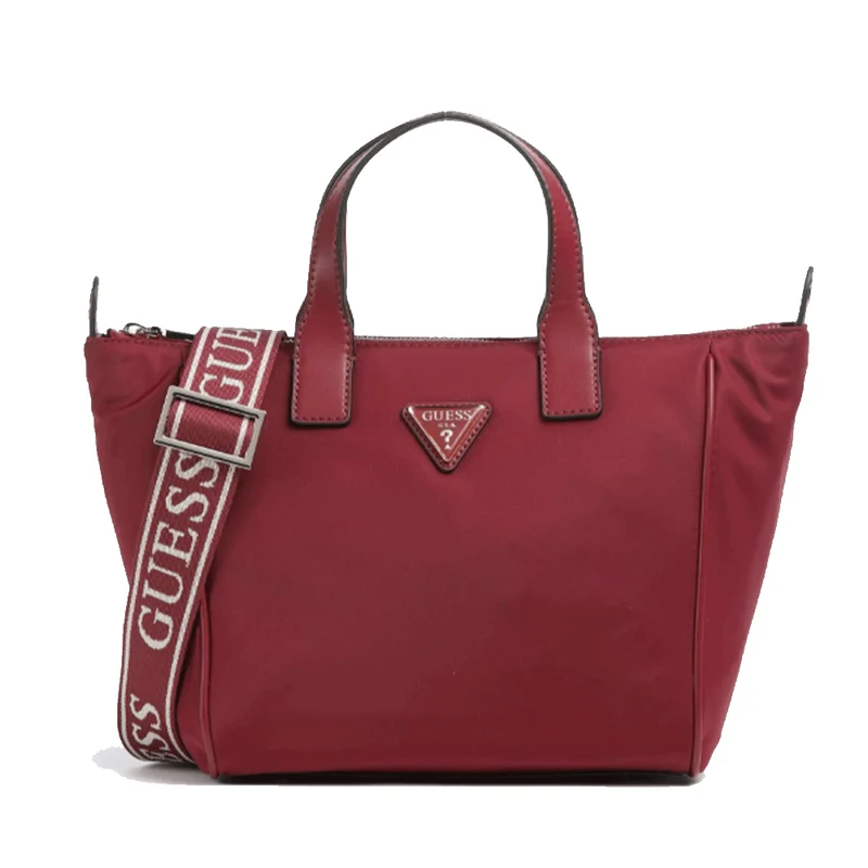 Borsa Donna a Mano in Tessuto GUESS Linea Follie colore Rust Red