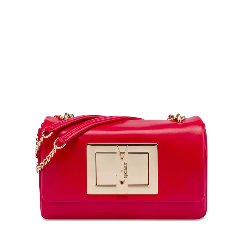 Borsa Donna a Spalla e Tracolla LOVE MOSCHINO linea Clothespin Rossa