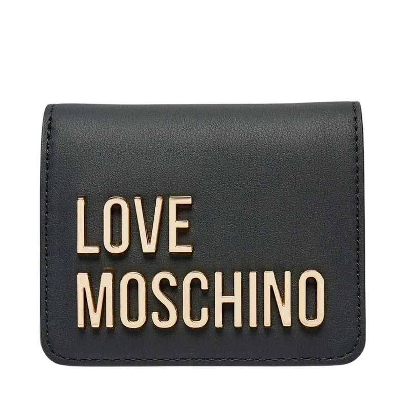Portafoglio Donna Piccolo LOVE MOSCHINO linea Bold Love Nero