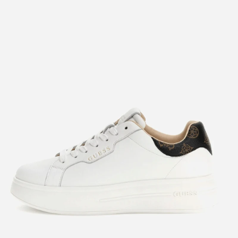 Sneakers Donna GUESS Colore White - Brown Linea Winnie