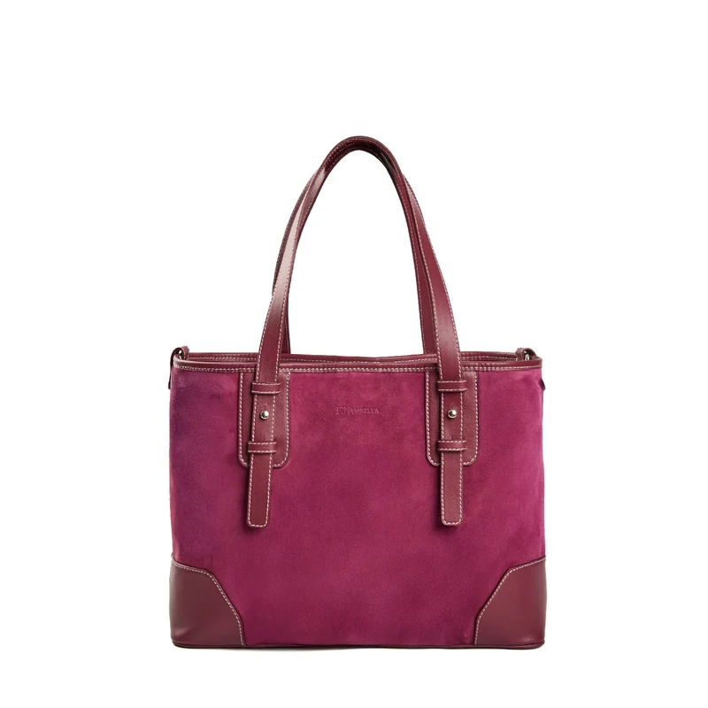 BURGUNDY MIDI TOTE BAG