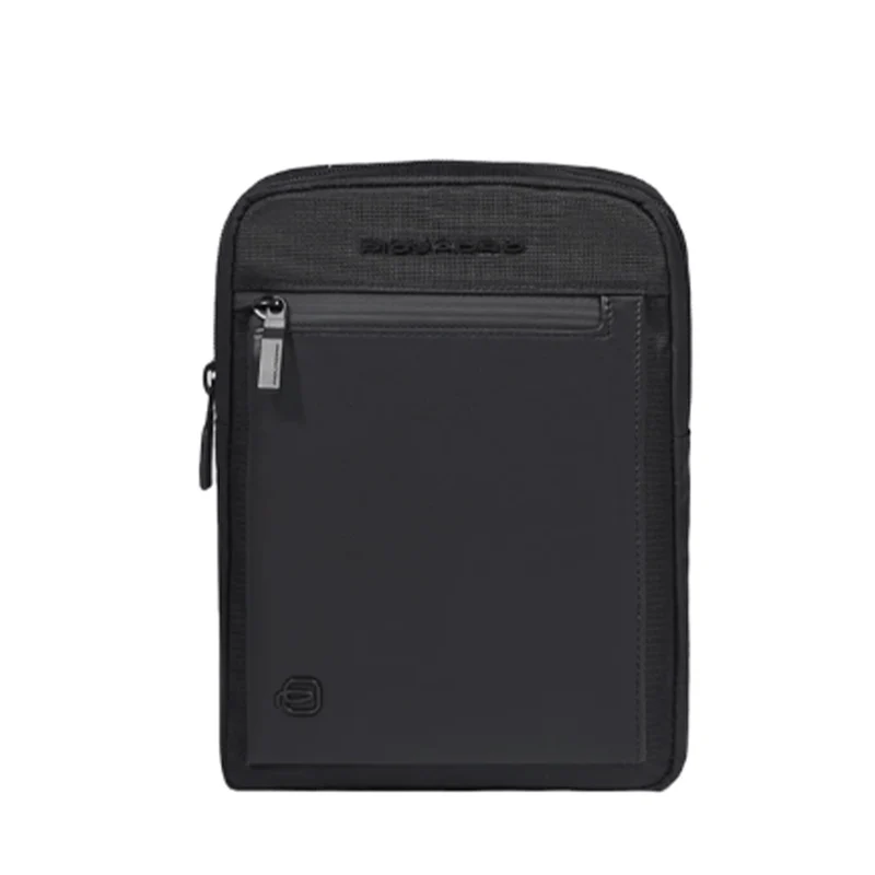 Borsello Uomo PIQUADRO Piccolo in Tessuto e Pelle Colore Nero - CA3084S136
