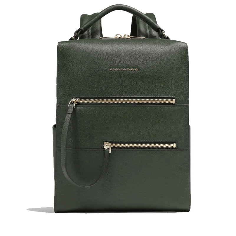 Zaino Donna PIQUADRO Porta Computer 14" in Pelle Verde - CA6772W140