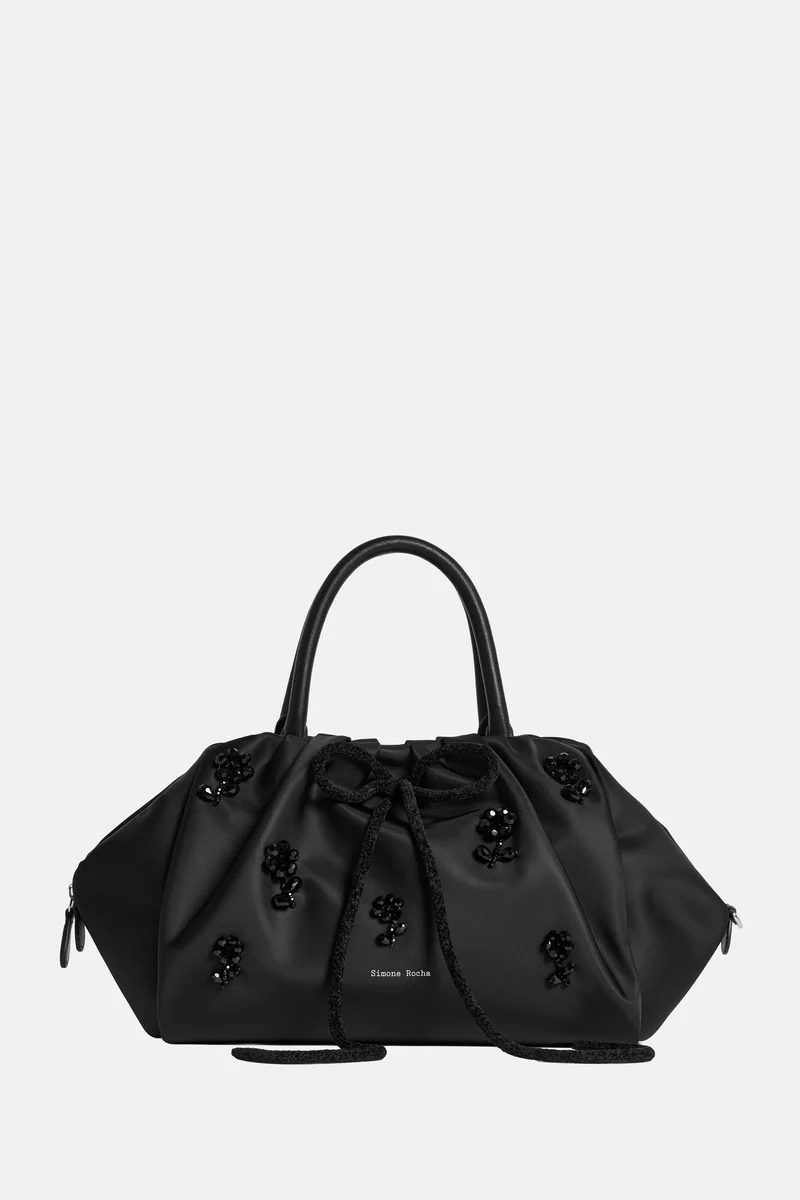 BORSA CON MANICO E RICAMI