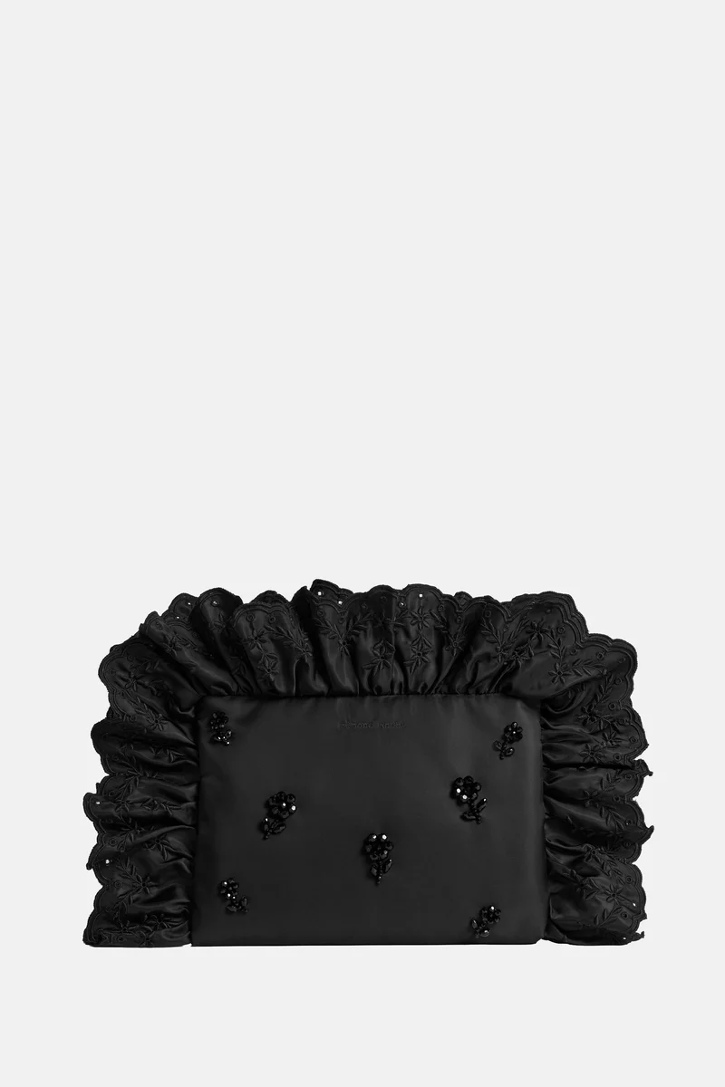 BORSA CLUTCH 'PILLOWCASE ' CON RICAMI