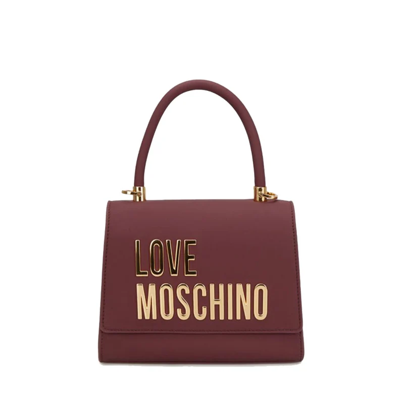 Borsa Donna a Mano Small LOVE MOSCHINO linea Bold Bag color Vino