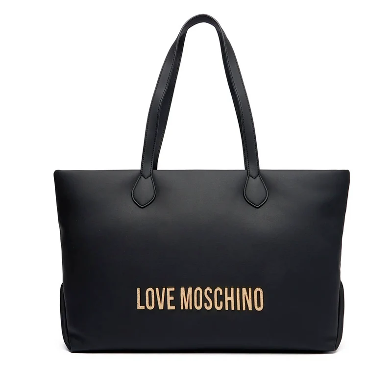 Shopping Bag Donna LOVE MOSCHINO Nera con Maxi Logo