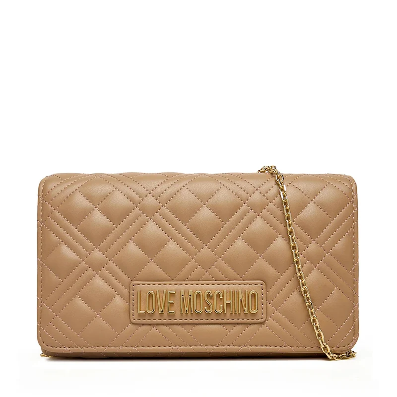 Clutch Donna con Tracolla LOVE MOSCHINO linea Smart Daily Quilted Beige