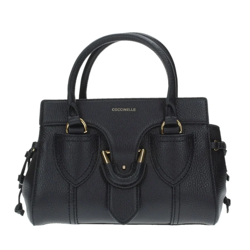 Borsa Donna a Mano COCCINELLE in Pelle Linea York S colore Nero