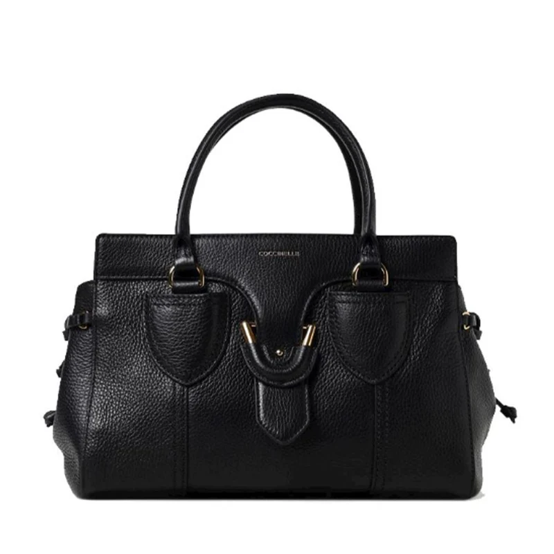 Borsa Donna a Mano COCCINELLE in Pelle Linea York M colore Nero