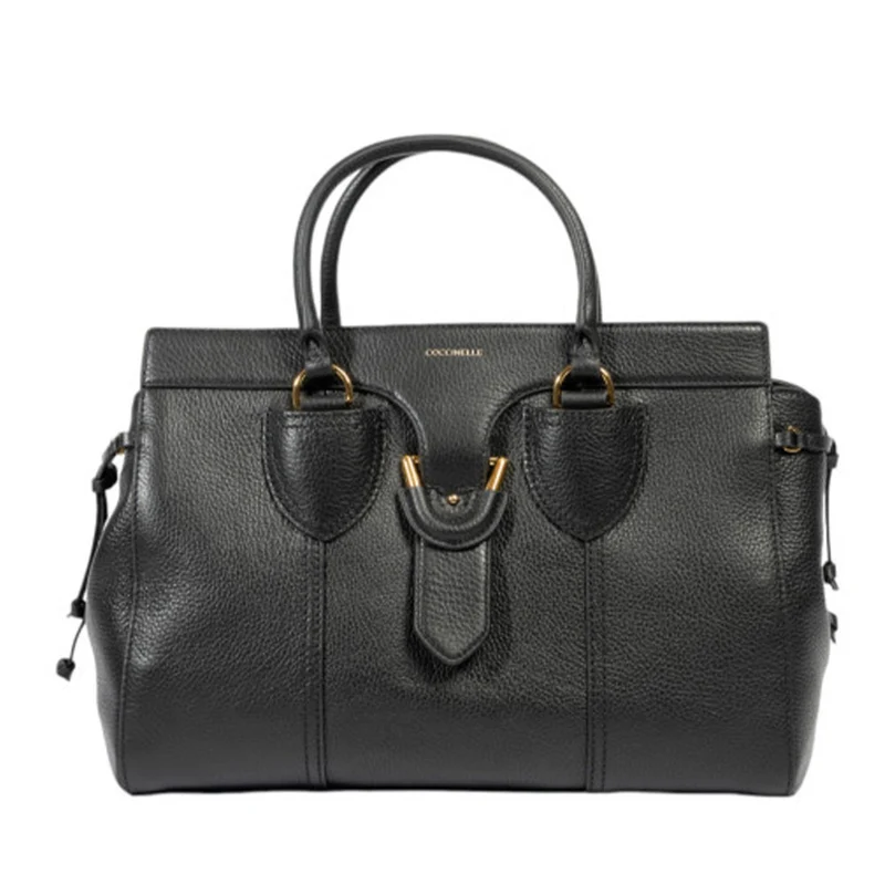 Borsa Donna a Mano COCCINELLE in Pelle Linea York L colore Nero