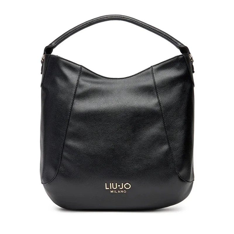 Hobo Bag Donna LIU JO Better effetto Bottalato Nero