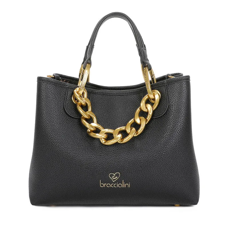 Borsa Donna a Mano BRACCIALINI linea Beth Jewels Nero