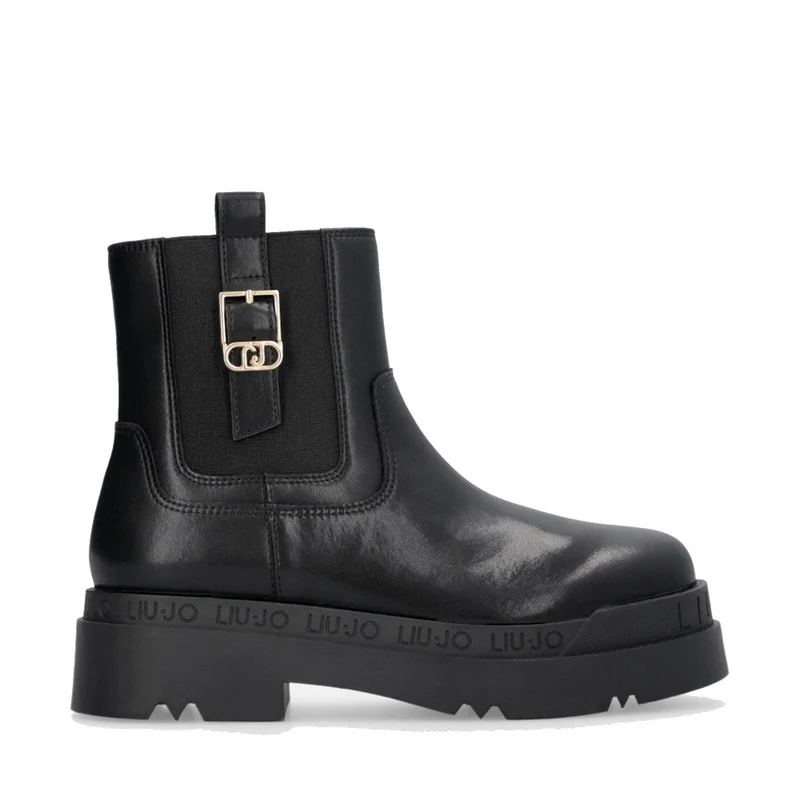 Stivaletti Platform Donna LIU JO Love 63 in Pelle Nera