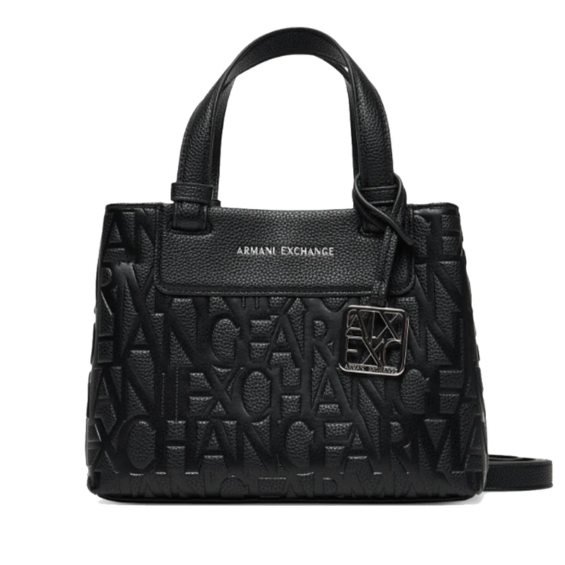 Borsa Donna a Mano con Tracolla ARMANI EXCHANGE colore Nero Lucido Linea Liz