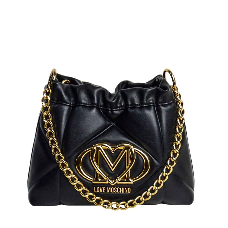 Borsa a Secchiello Trapuntata LOVE MOSCHINO linea Embossed Nera