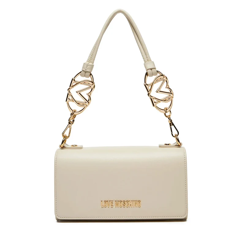 Borsa Donna a Spalla LOVE MOSCHINO linea Jewel Avorio