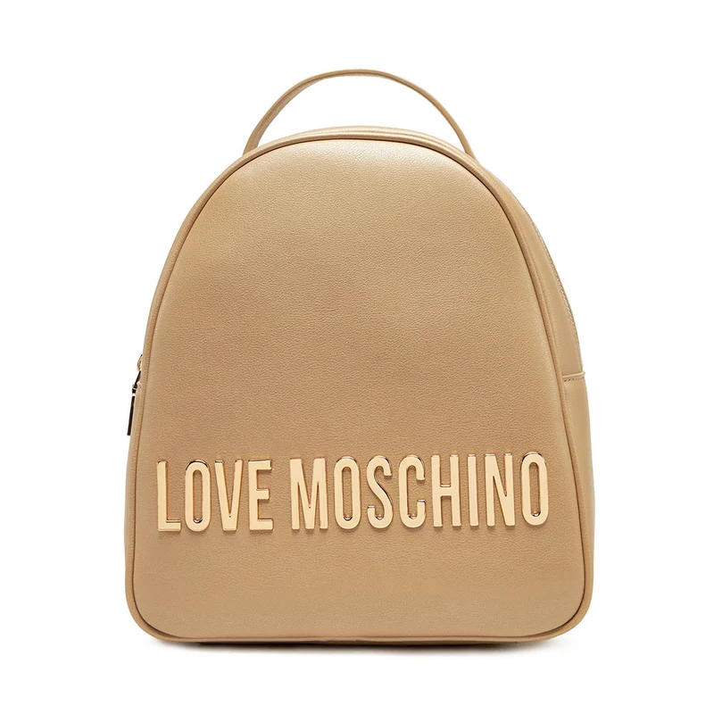 Zaino Donna Small LOVE MOSCHINO linea Maxi Lettering Metallic Gold